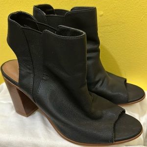 Black Open Toe Heel